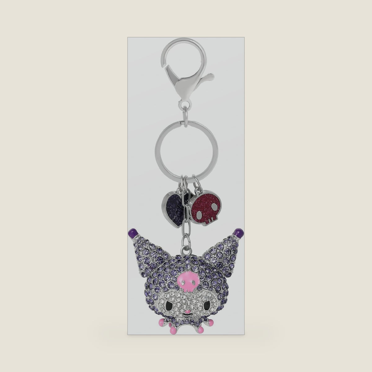 SALLY ROSE Cinnamoroll Bag Charm Cluster Pave Crystal Official License