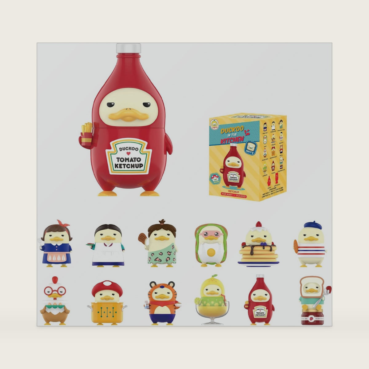 POP MART DUCKOO in the Kitchen Series Blind Box, Single Box