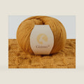 100% Merino Wool Yarn 3-Ply Luxurious and Soft Yarn for Hand Knitting & Crocheting (Autumn Yellow,1Ball)