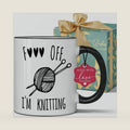 Funny Knitter Crocheter Coffee Mug - I'm Knitting Funny Knitting Gifts for Mom, Wife, Aunt, Grandma - Cool Gifts for Crocheters
