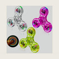 Figrol Fidget Toys 3 Pack,Light Up Fidget Spinner for Kids & Adults Stress Relief Calm Down,Sensory Toys for Kids with Autism ADHD Toys（White，Pink，Green）