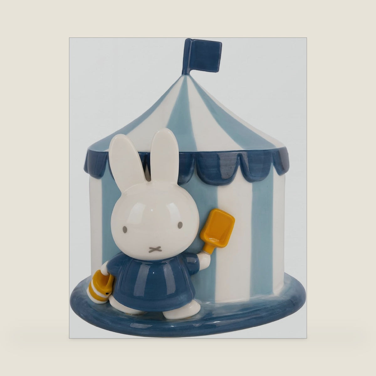 Beach Tent Coin Bank, 6.75 x 7.5 x 7.125 Inches, Created by