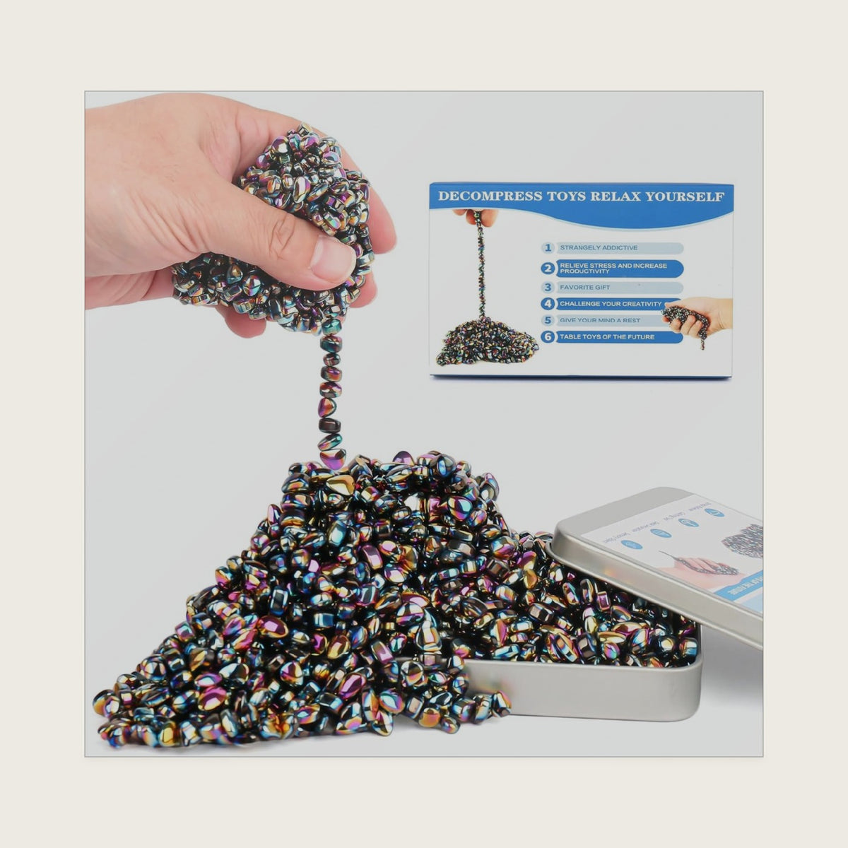 Magnetic Fidget Toys for Adults and Teens, Sensory Toys with ADHD