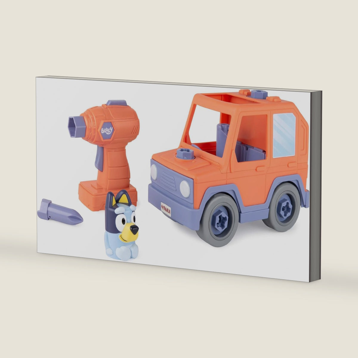 Build-A-Buddy Bluey Car - Motorized Buildable Toddler Car