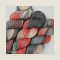 Katech Wool Yarn for Crocheting & Knitting, Sock Cashmere Yarn-Black Red
