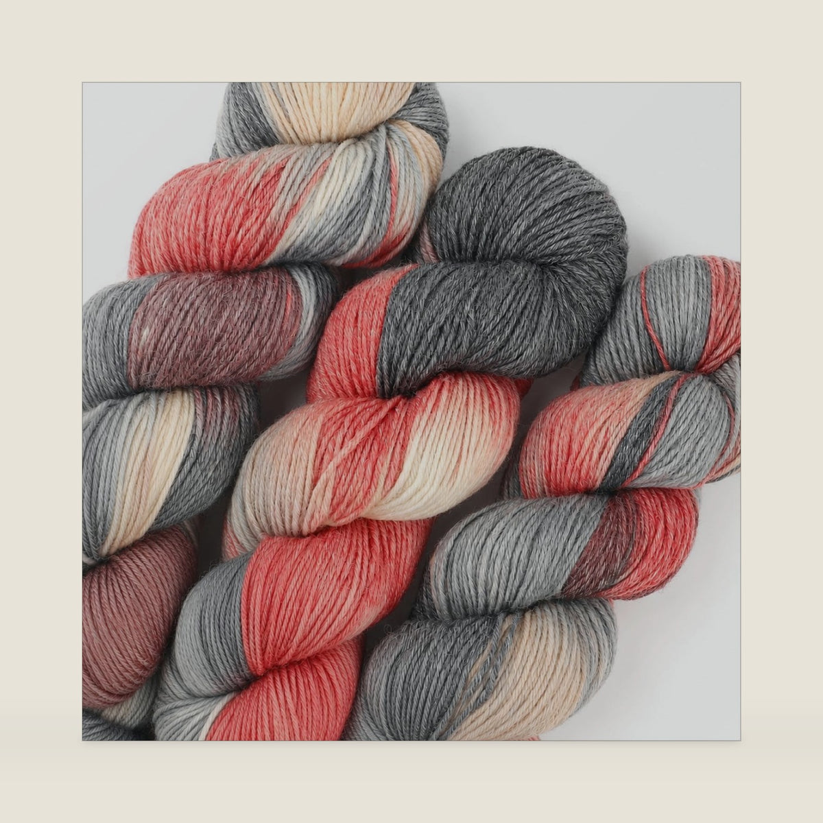 Katech Wool Yarn for Crocheting & Knitting, Sock Cashmere Yarn-Black Red
