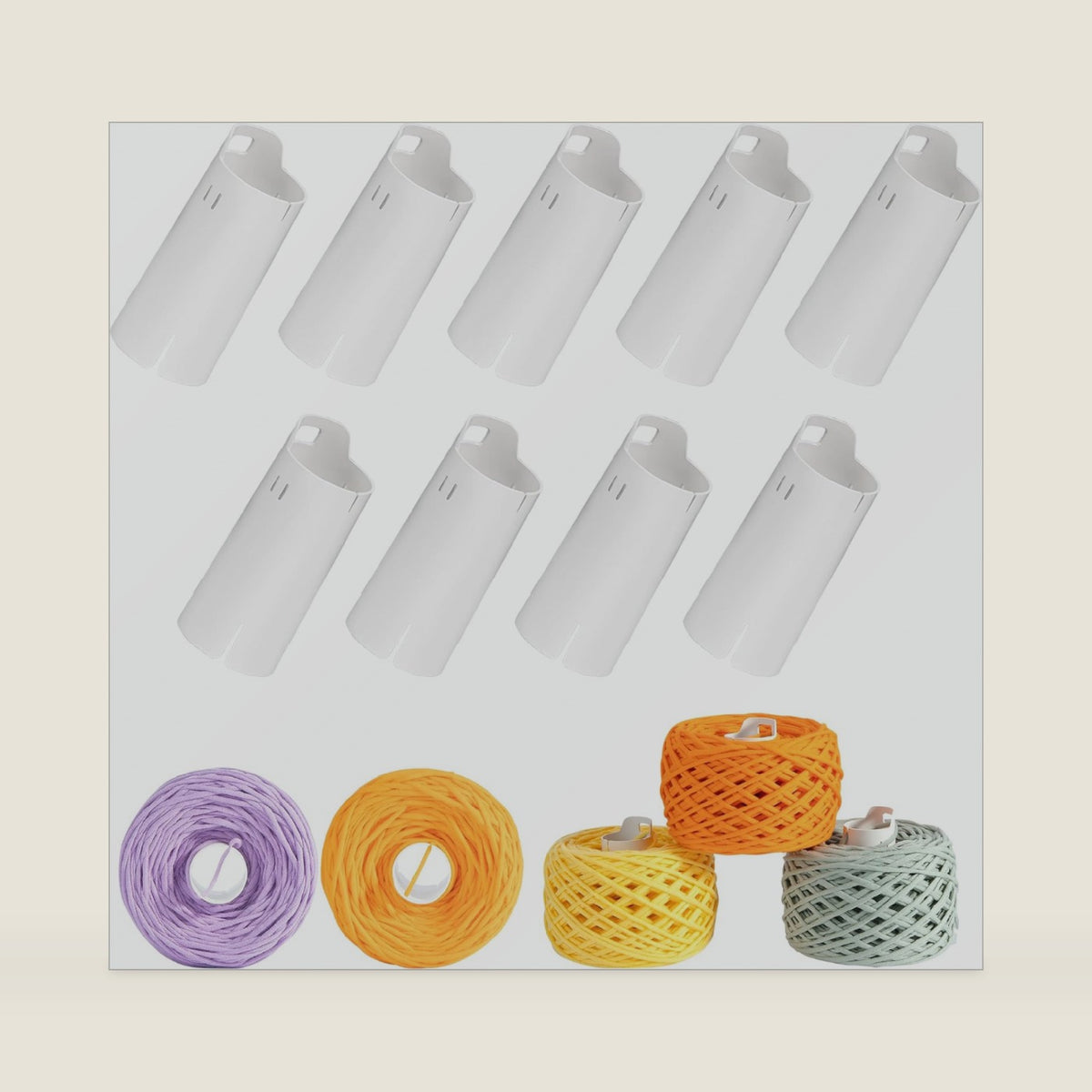 9pcs Yarn Ball Tube for Etcokei Electric Yarn Winder M1, Reusable