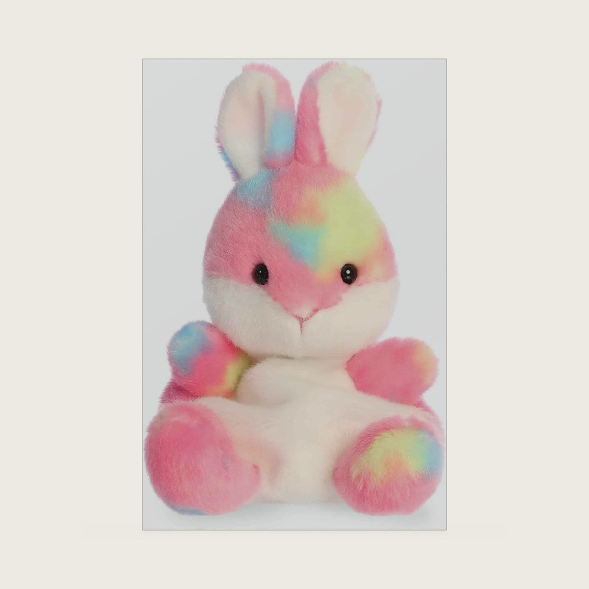 Adorable Palm Pals Bubblegum Jellybean Bunny Stuffed Animal - Fun Collectible Plush For Kids and Adult Collectors - Seasonal Plush For The Spring Season - Pink 5.5 Inches