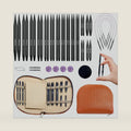 Yarniss 15 Pairs Interchangeable Circular Knitting Needle Combo with Case