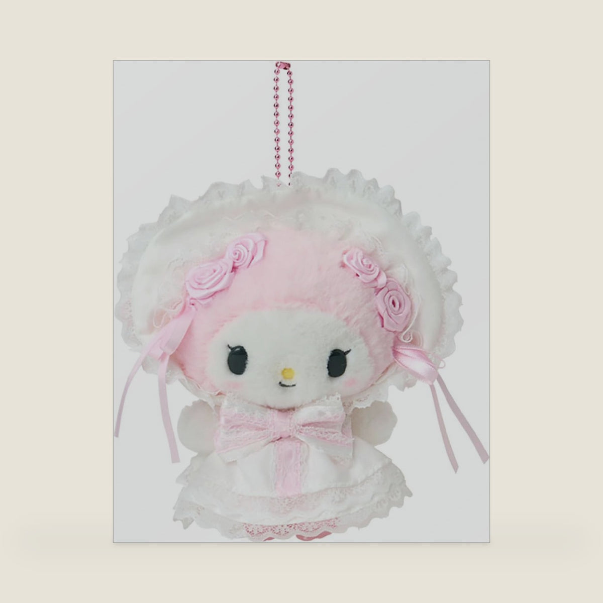 010014 My Melody Mascot Holder (White Frill), For Ages 6 and Up