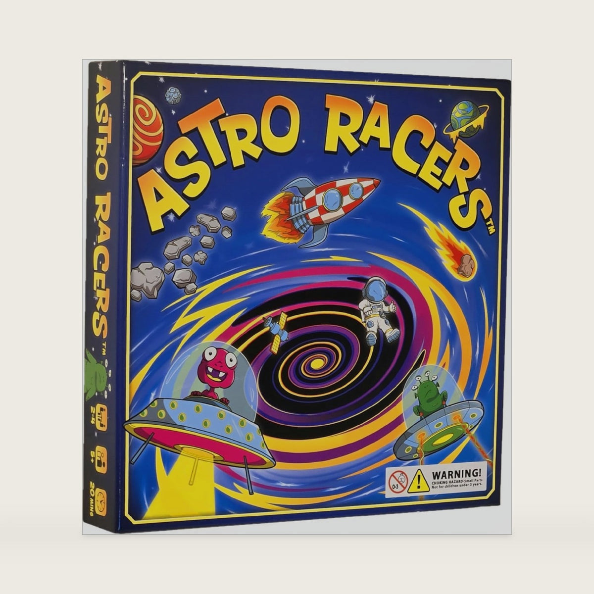Astro Racers Board Game for Kids and Adults, 2-4 Players, Ages 5+, Solar System Racing Game, Family Strategy Board Game, Easy to Learn.