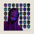 gesture-sensing Led multi-changeable masks light up the face-changing masks for Halloween and Christmas masqueradeballs、halloween mask