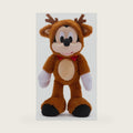 Disney Store Official Mickey Mouse Reindeer Holiday Plush - 15 Inch Christmas Plush Toy in Reindeer Suit with Sparkling Bow Tie - Disney Stuffed Animals for Boys and Girls