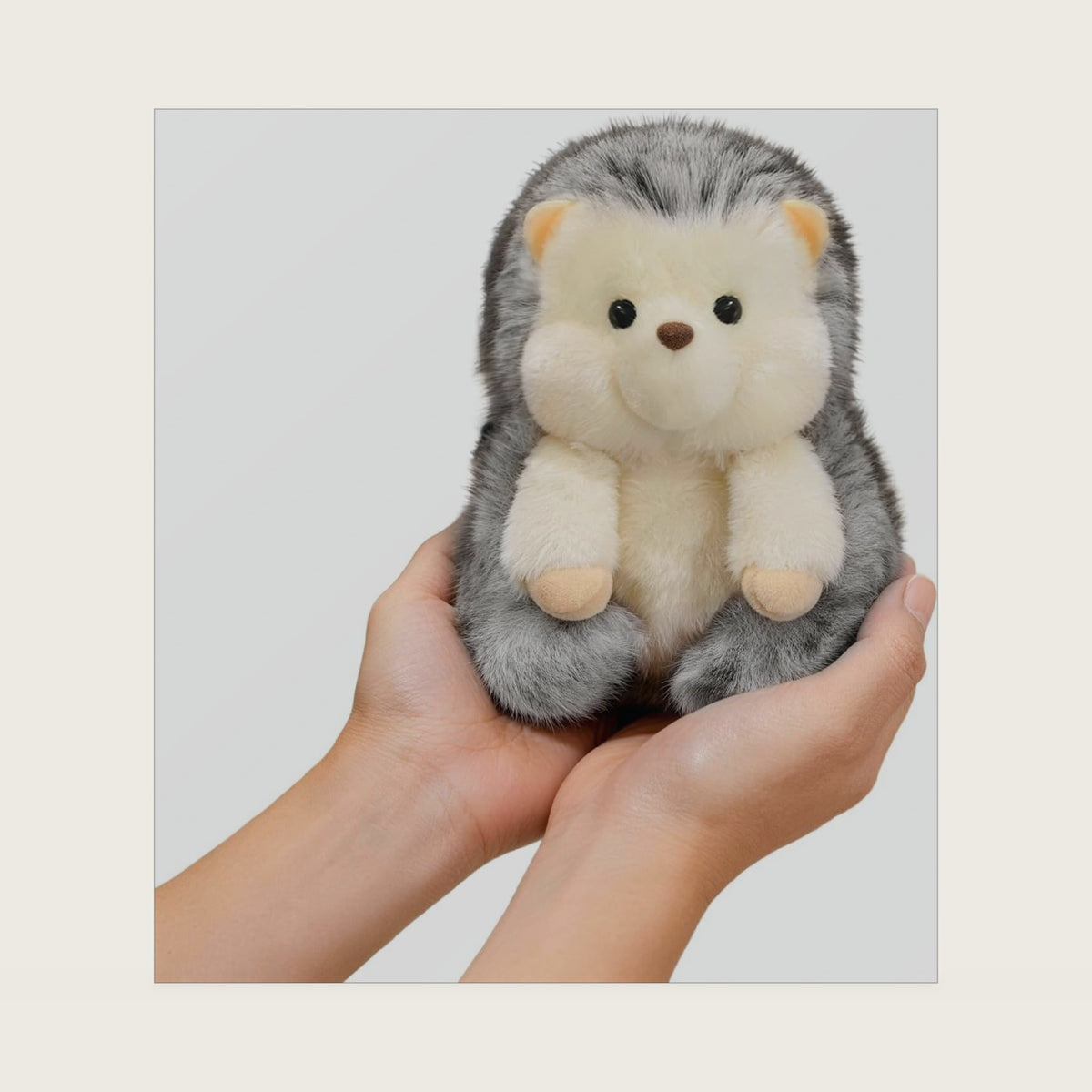 Ditucu Palm-Sized Hedgehog Stuffed Animals Cute Soft Plush Doll Small Plushies Toys Gifts for Kids Grey 6 inch