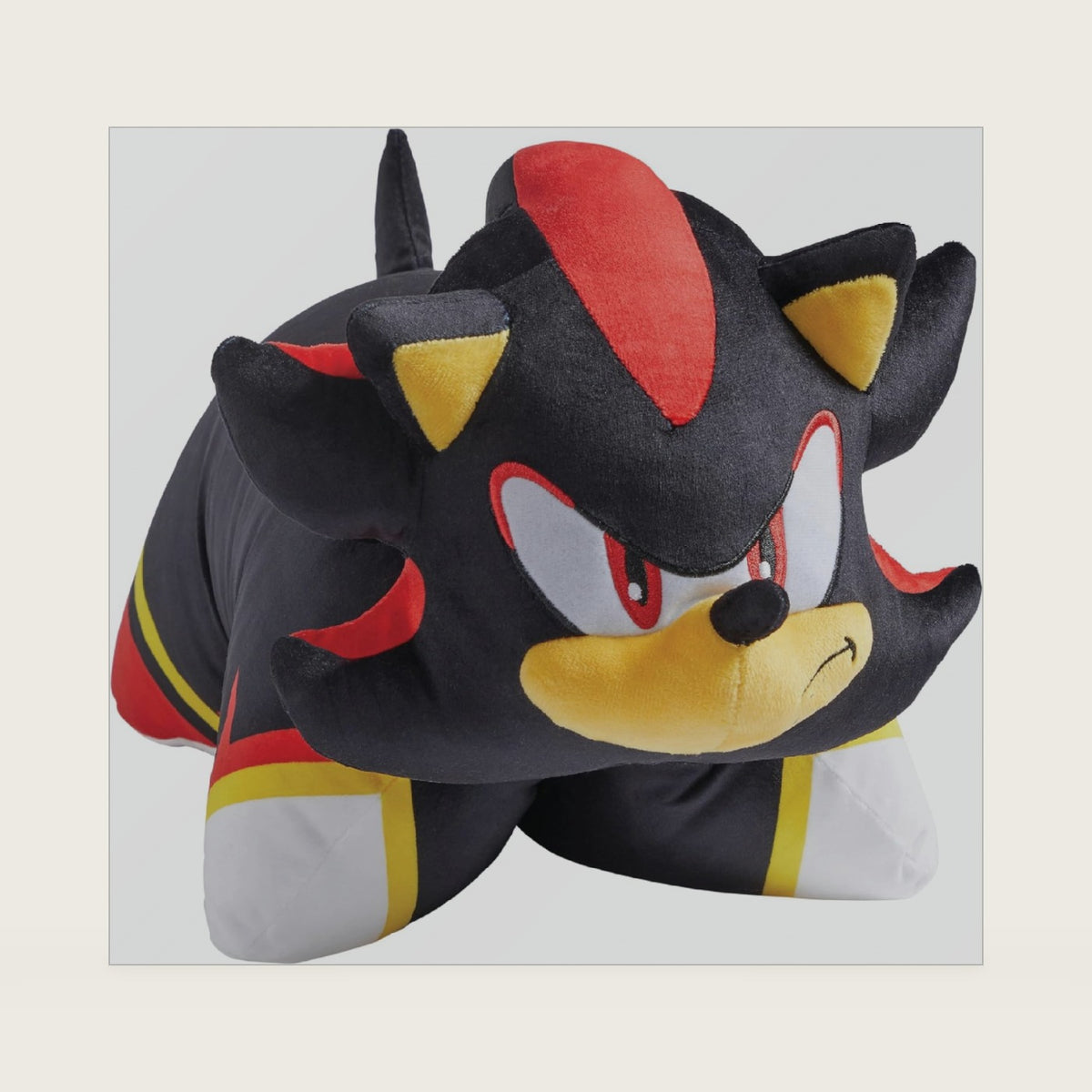 Pillow Pets Sonic Shadow the Hedgehog, 16" Stuffed Animal Plush Toy