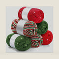 Timgle 6 Skeins Christmas Glitter Yarn, 186 Yards, Mixcolor Red Green