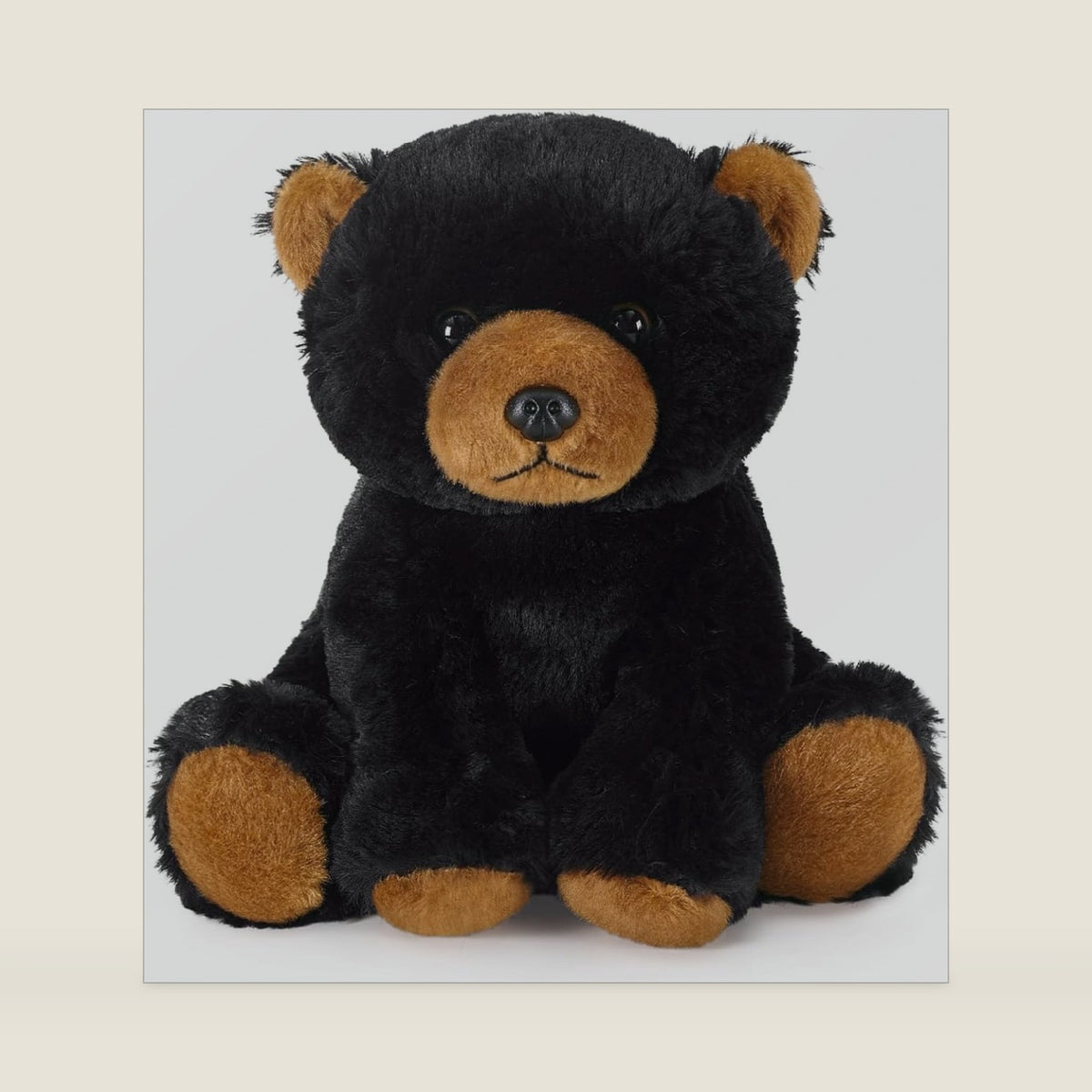 Ditucu Black Bear Stuffed Animal 8 inch Cute Realistic Plush Toys Ultra Soft Plushies Gifts for Kids