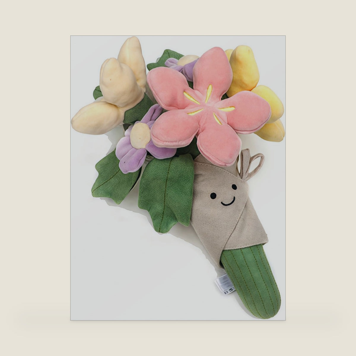 Cute Flower Plush Doll Stuffed Plant Plushie Soft Flower Doll Lovely Smiling Face，Decor Home Andbedroom Sweet Gifts for Women for Boys and Girls