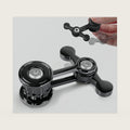 Metal Fidget Spinner Toy for Adult Cool Gadgets Gifts for Teen Boy Silent Figette Office Desk Toy Anxiety Stress Relief Item Quiet Calming Down Autism ADHD Tools Valentines Day Gifts for Him Men