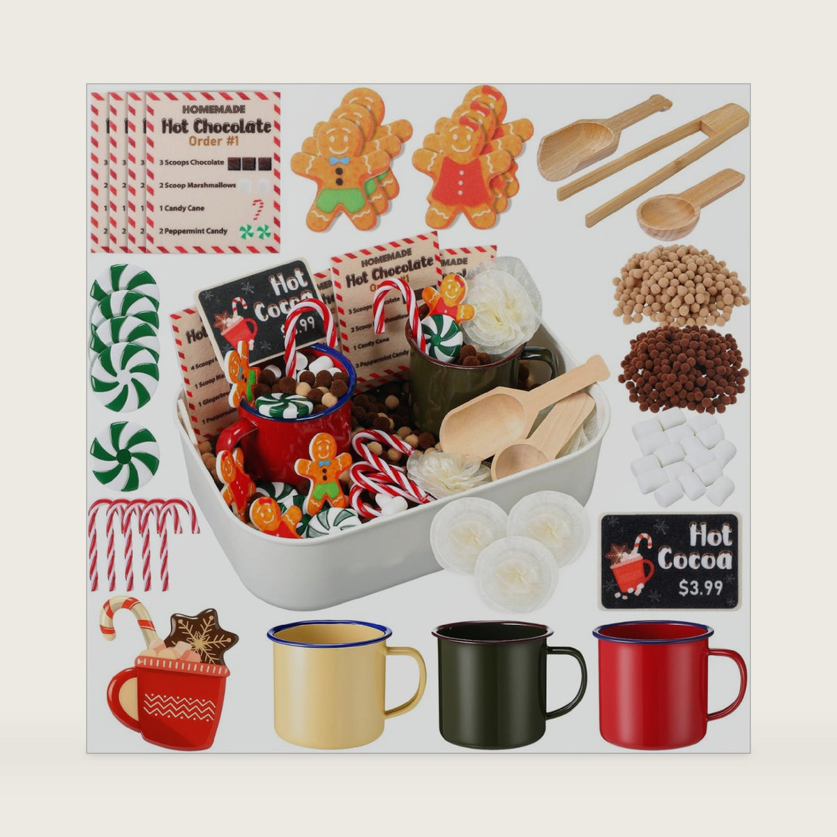 Skylety Winter Sensory Bin Fillers Hot Cocoa Counting Sorting Party Favors