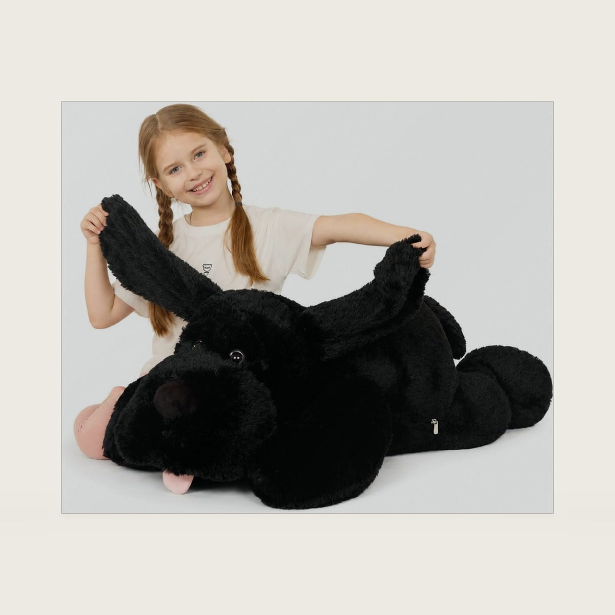 MorisMos Giant Dog Stuffed Animal, 40" Large Stuffed Labrador Dog Plush Toy