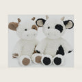Tezituor 2 Pcs Cow Stuffed Animals, 11.8" Adorable Fluffy Cow Plush Toys, Soft Farm Stuffed Animals Party Decor Birthday Valentines Day Gifts for Kids