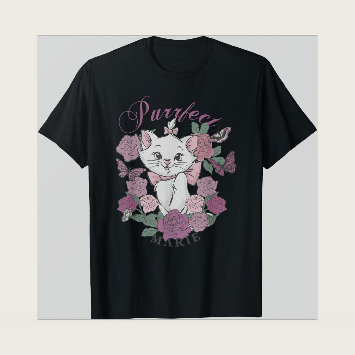 The Aristocats Marie Beautiful Roses Bouquet Portrait T-Shirt