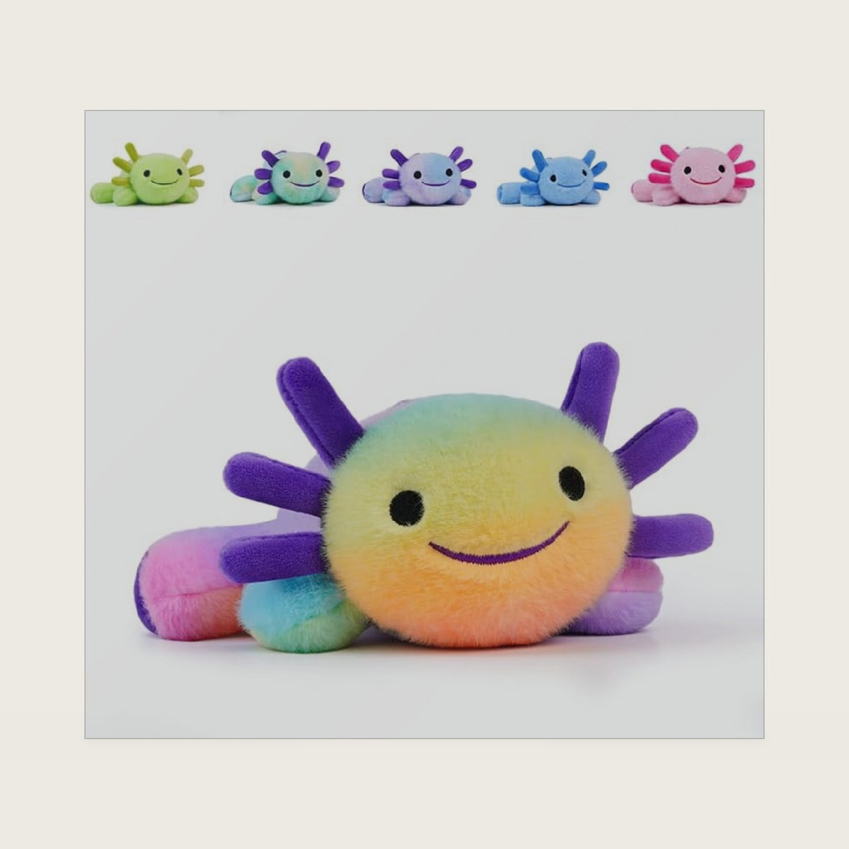 Axolotl Plush Toy,Stuffed Axolotl Plush,8.66" Axolotls Toy,Birthday Gift for Boys and Girls Gift for Christmas.(Mixed Purple,1 Pack)