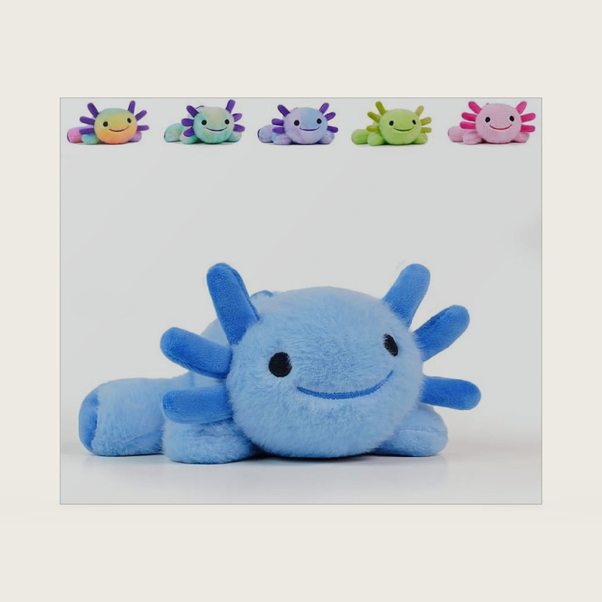 Stuffed Axolotl Plush,Axolotl Toy,8.66" Axolotls Plush Toy,Birthday Gift for Boys and Girls Gift for Christmas.(Blue,1 Pack)