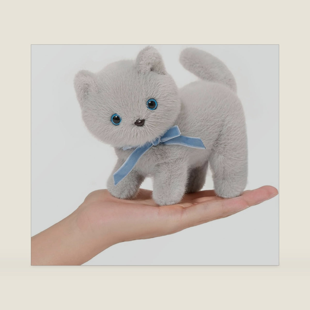 Ditucu Cat Stuffed Animals Cute Soft Kitten Plush Doll Small Kitty Plushies Toys Gifts for Kids Grey 6 inch