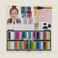 WUO Professional Face Painting Kit for Kids, 12x10g Split Cake Palette