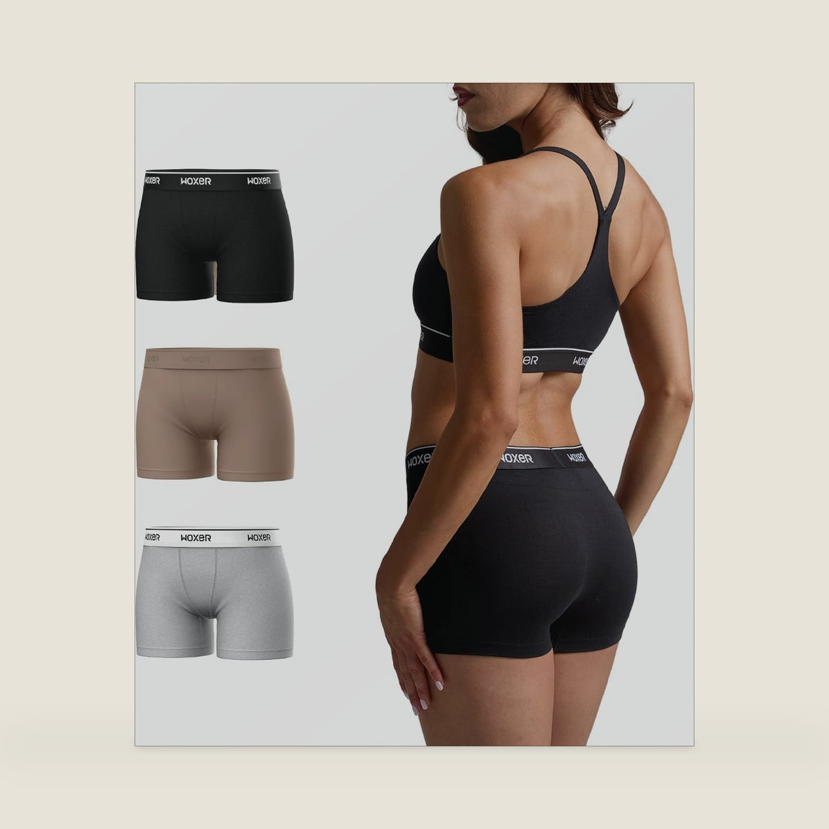 Womens Boxers - Star 3" Boy Shorts Underwear for Women - Boxer Briefs