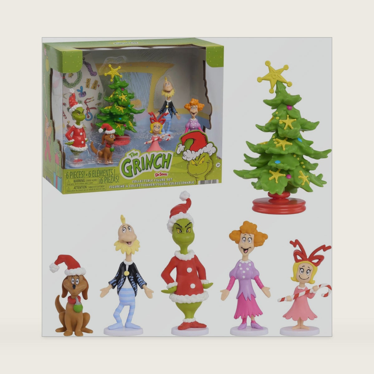 Dr Seuss Just Play The Grinch Collectible Figure Set