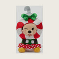 Store Official Mini Mix-Its Plushies – Minnie Mouse Holiday - Cute Stuffed Animals - Mix & Match Detachable Hats - Hook and Loop Strap - Plush Toys for Kids and Collectors - 7 Inches