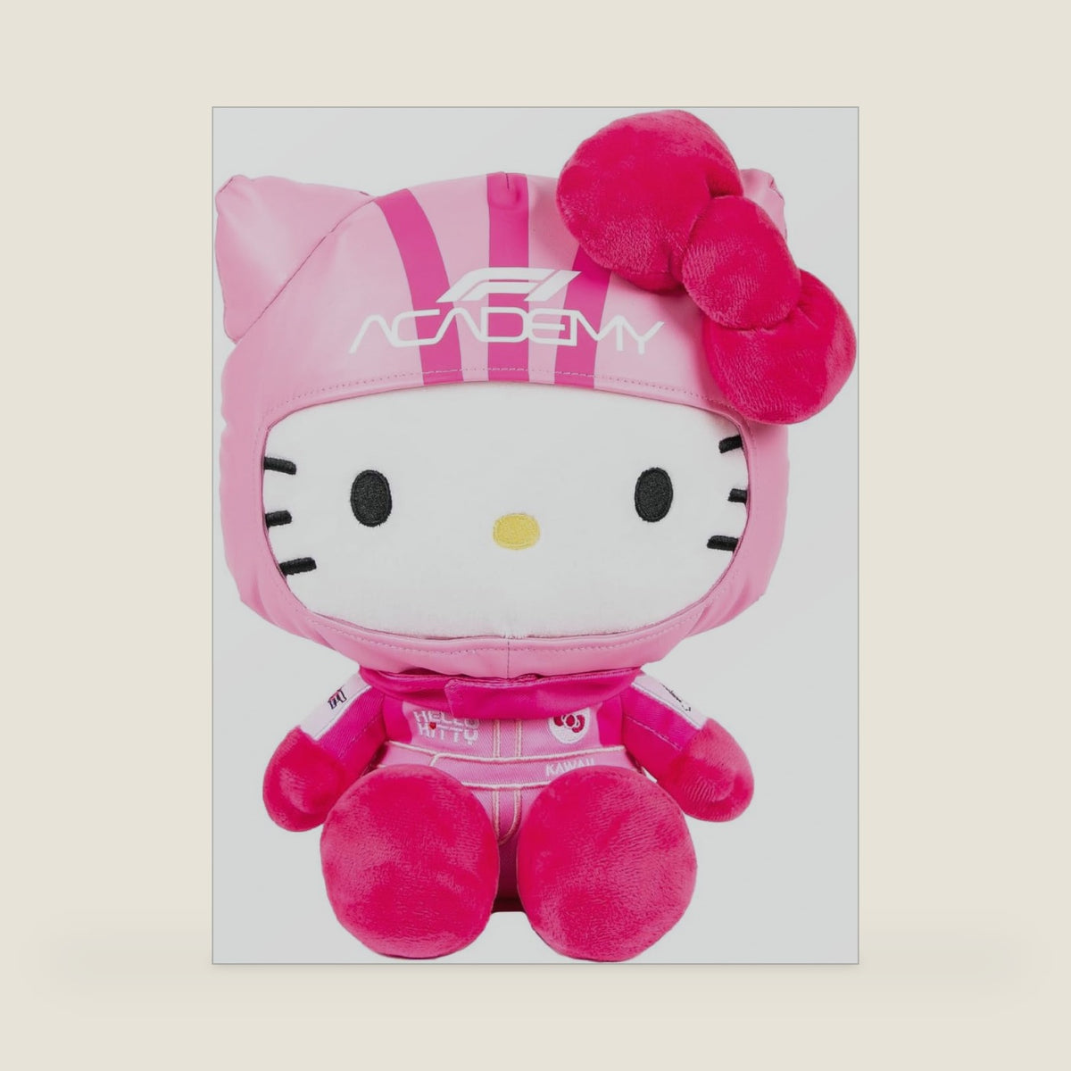 F1A x Unisex Racing Plush Stuffed Animal, Pink, One Size