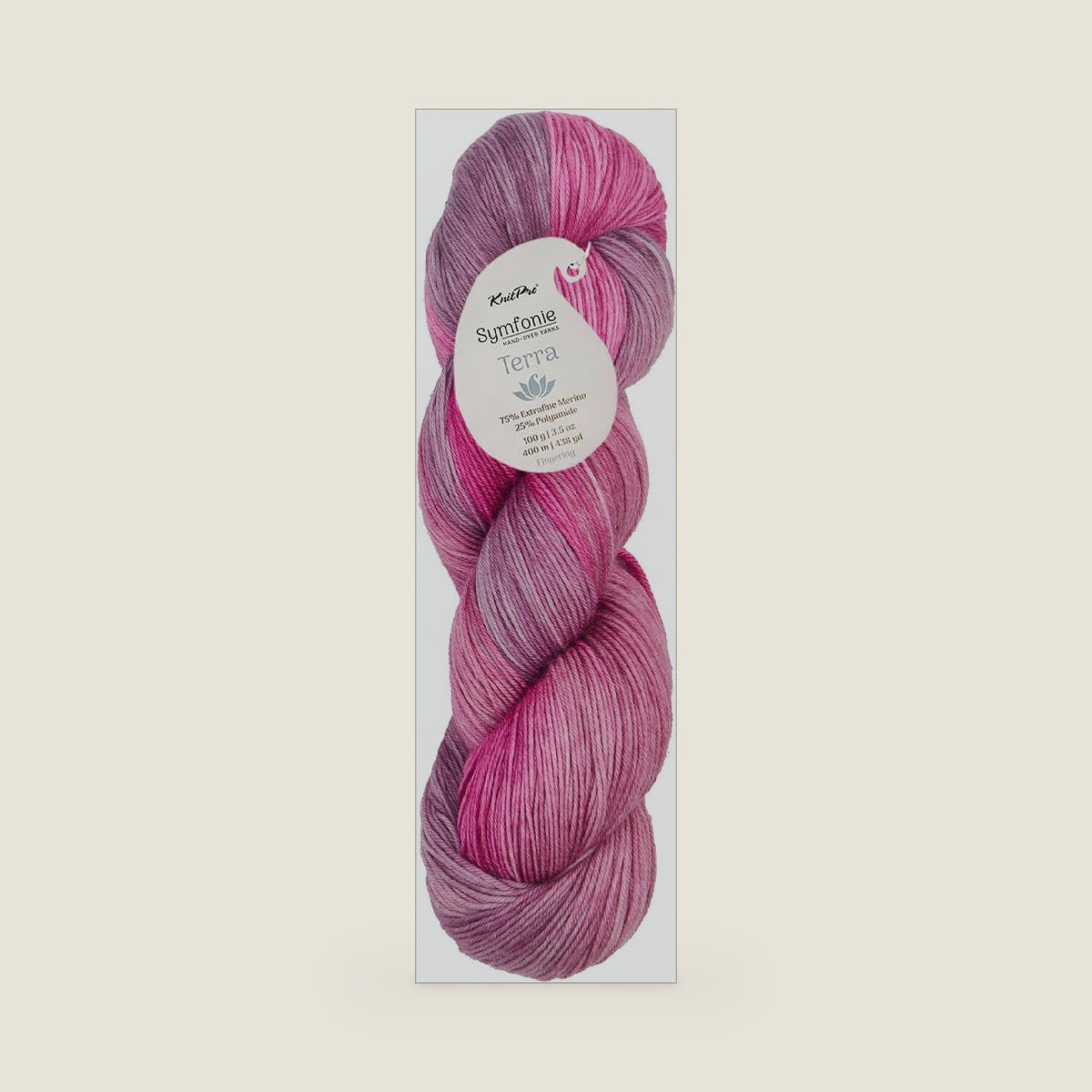 KnitPro Symfonie Fingering Weight Merino Wool Yarn 100g, Autumn Rose