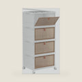 YFXCVSL 4 Tier Plastic Storage Bins with Lid 32QT, Stackable Storage Bins