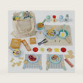 SIMPLIPLAY 63PCS Wooden Play Cooking Set, Play Kitchen Accessories