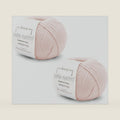 2-Pack 100% Cashmere Yarn for Knitting and Crocheting, Lana Gatto Luxury Prestige Line, (Pink - 10054, 2)
