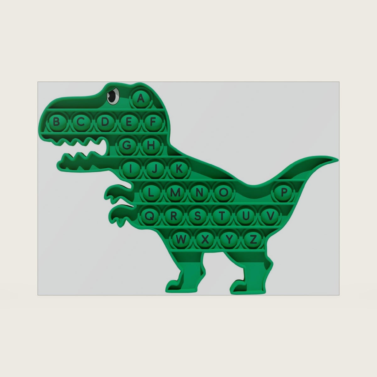 Alphabet Pop Fidget Toys It for Kids, Dinosaur Fidget Poppers Sensory Toys