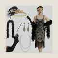 Shinymoon 1920s Flapper Costume for Women Dress