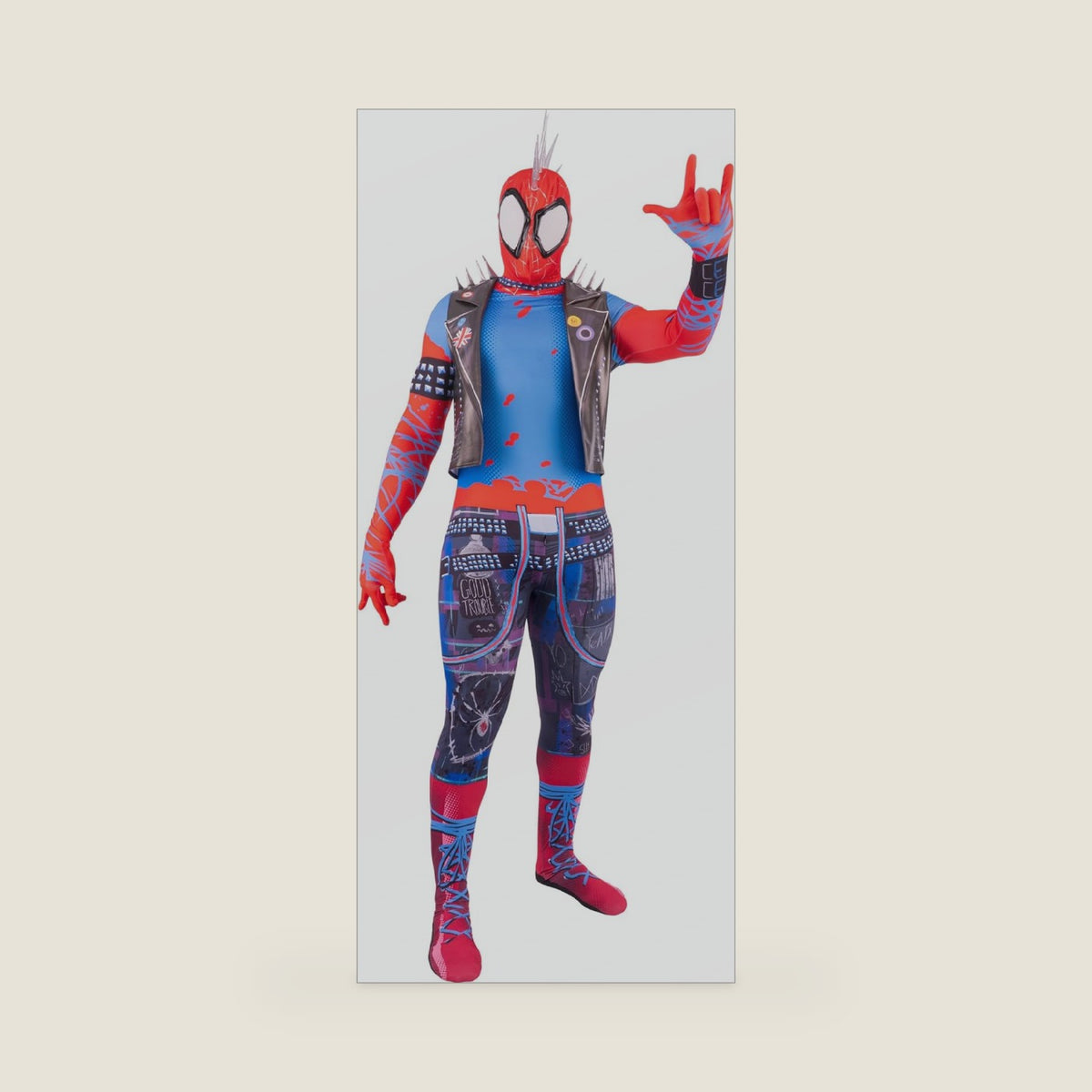 MARVEL Spider-Punk Official Adult Zentai Halloween Costume