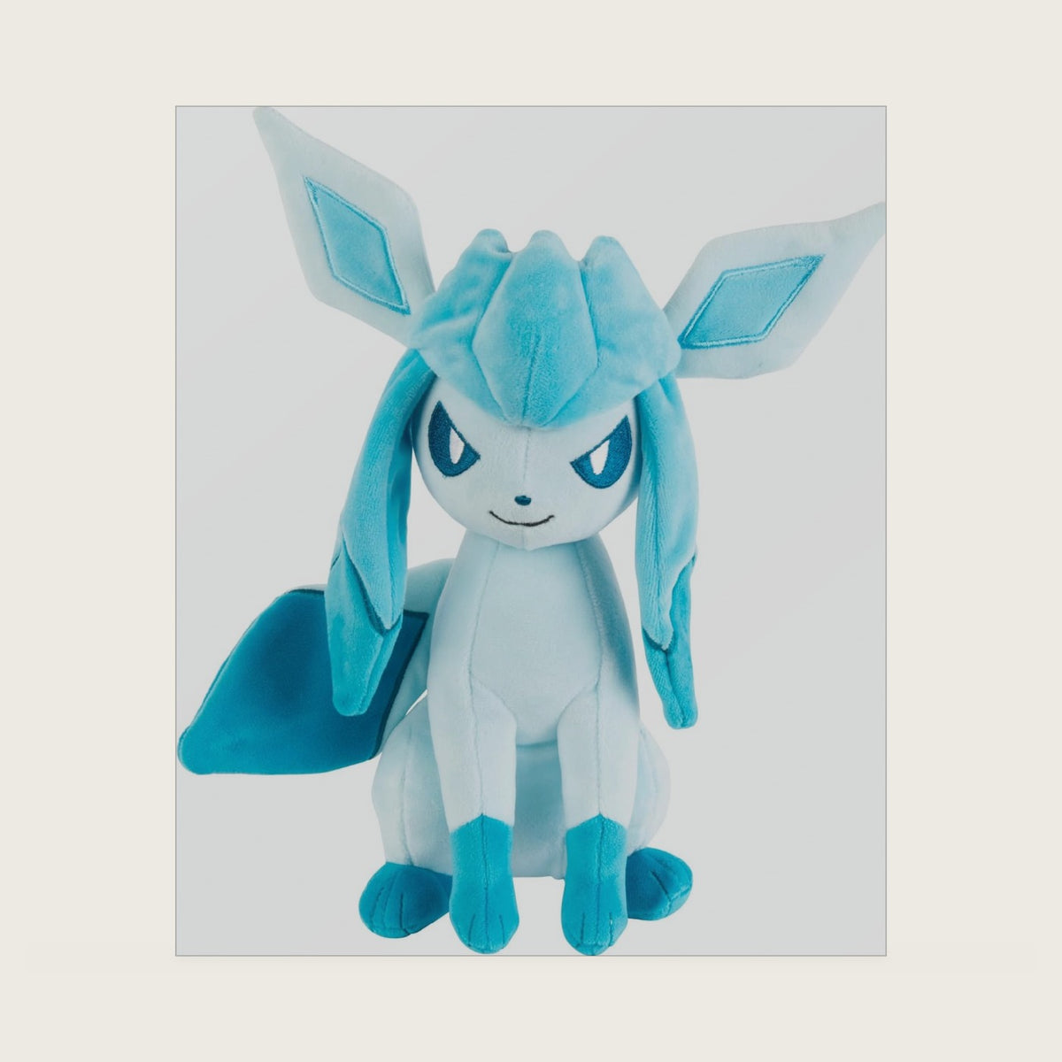 Glaceon Plush - 8-Inch Soft Plush with Authentic Details