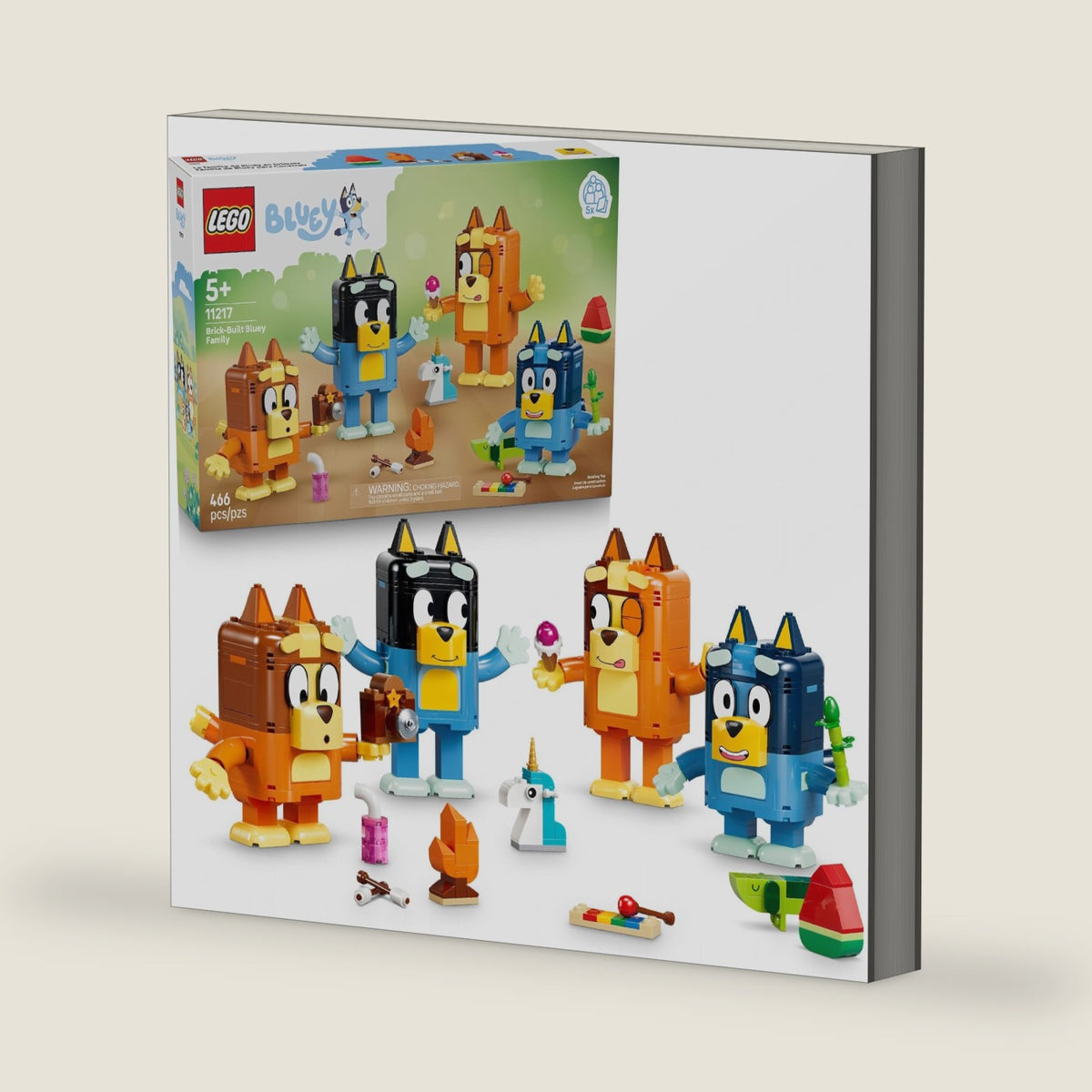 LEGO Bluey Brick-Built Bluey Family 11217