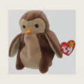 Beanie Babies Hoot The Owl Birth Date 8-9-95 Style No. 4073