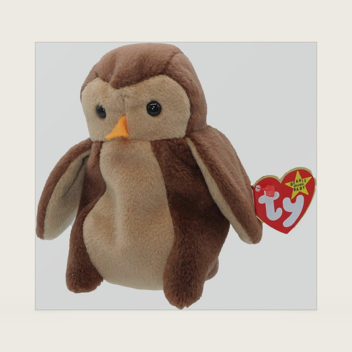 Beanie Babies Hoot The Owl Birth Date 8-9-95 Style No. 4073