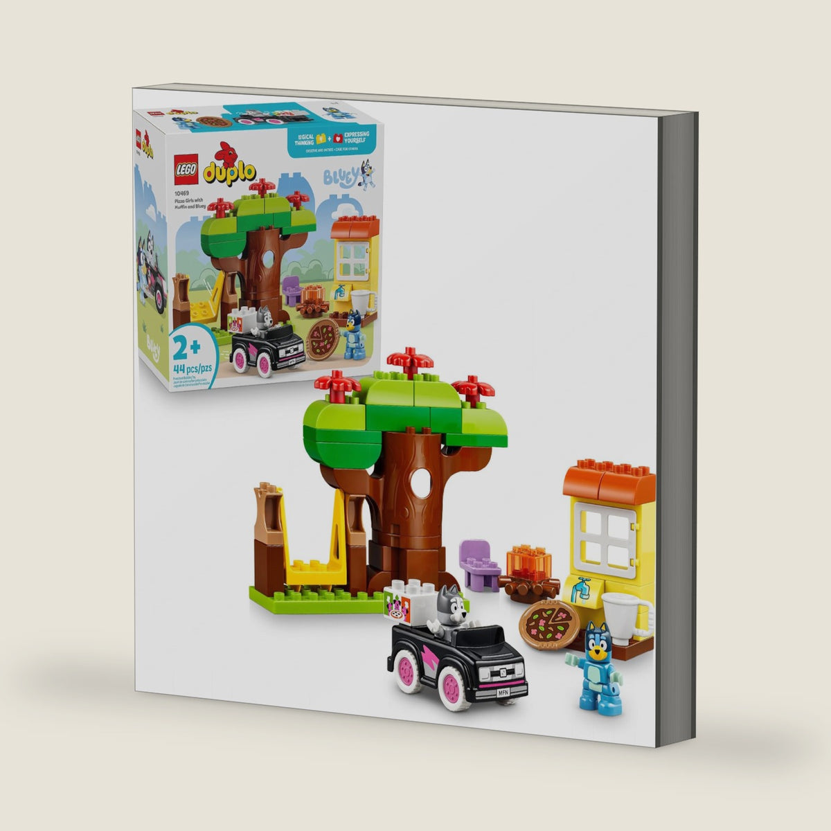 LEGO DUPLO Bluey Pizza Girls with Muffin and Bluey 10469