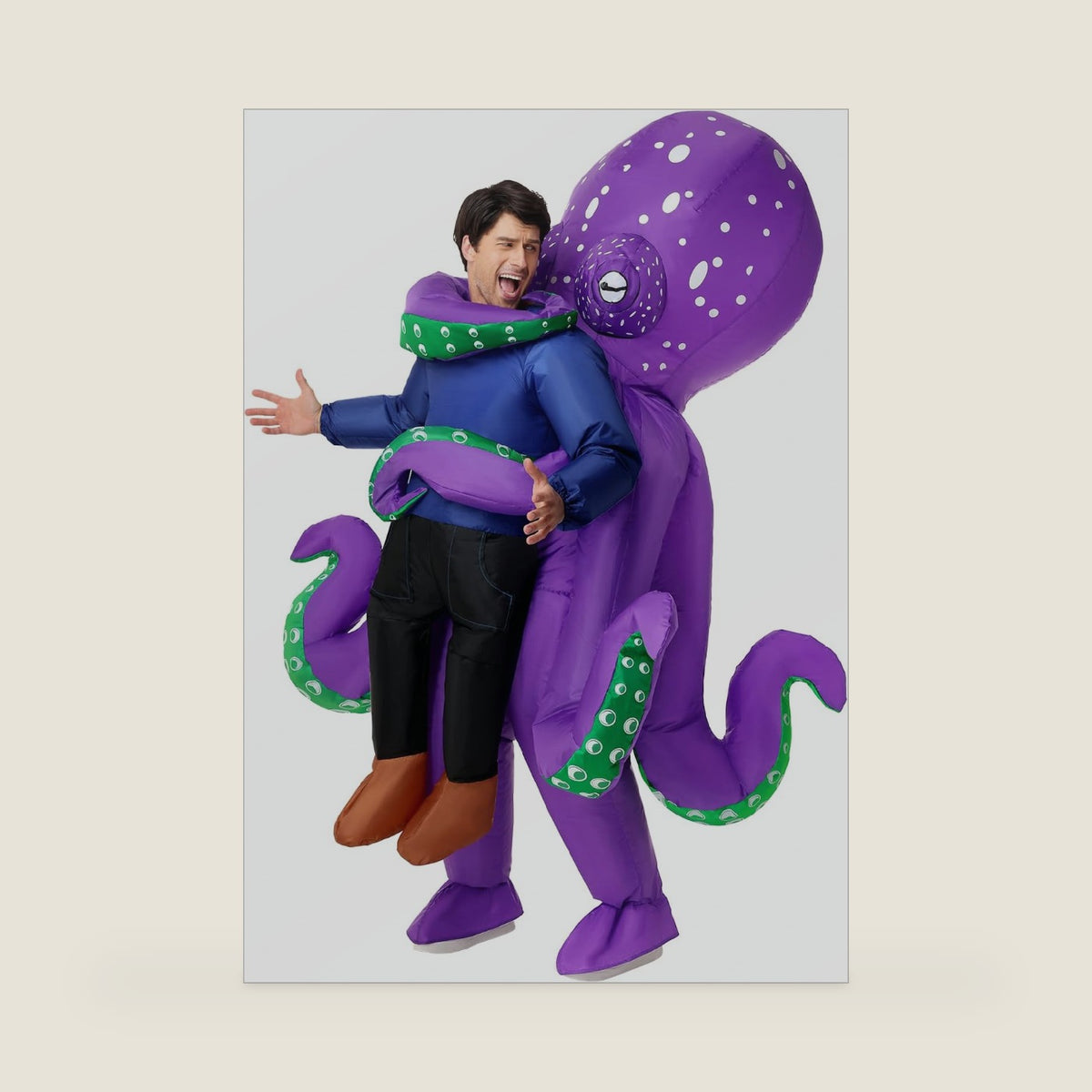 WQWOVRVO Inflatable Octopus Costume Adult,Inflatable Blow up Sea Creature Costume for Women Men,Funny Halloween Costumes for Halloween Party Cosplay