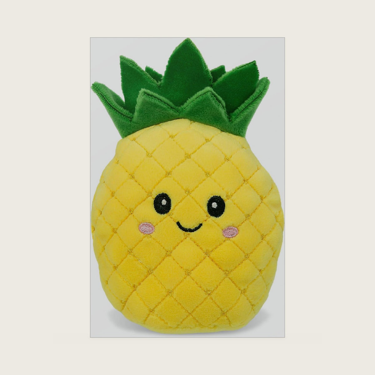 DolliBu Snug-Mooshies Pineapple Stuffed Toy, Super Soft Gift - 5.25 Inches