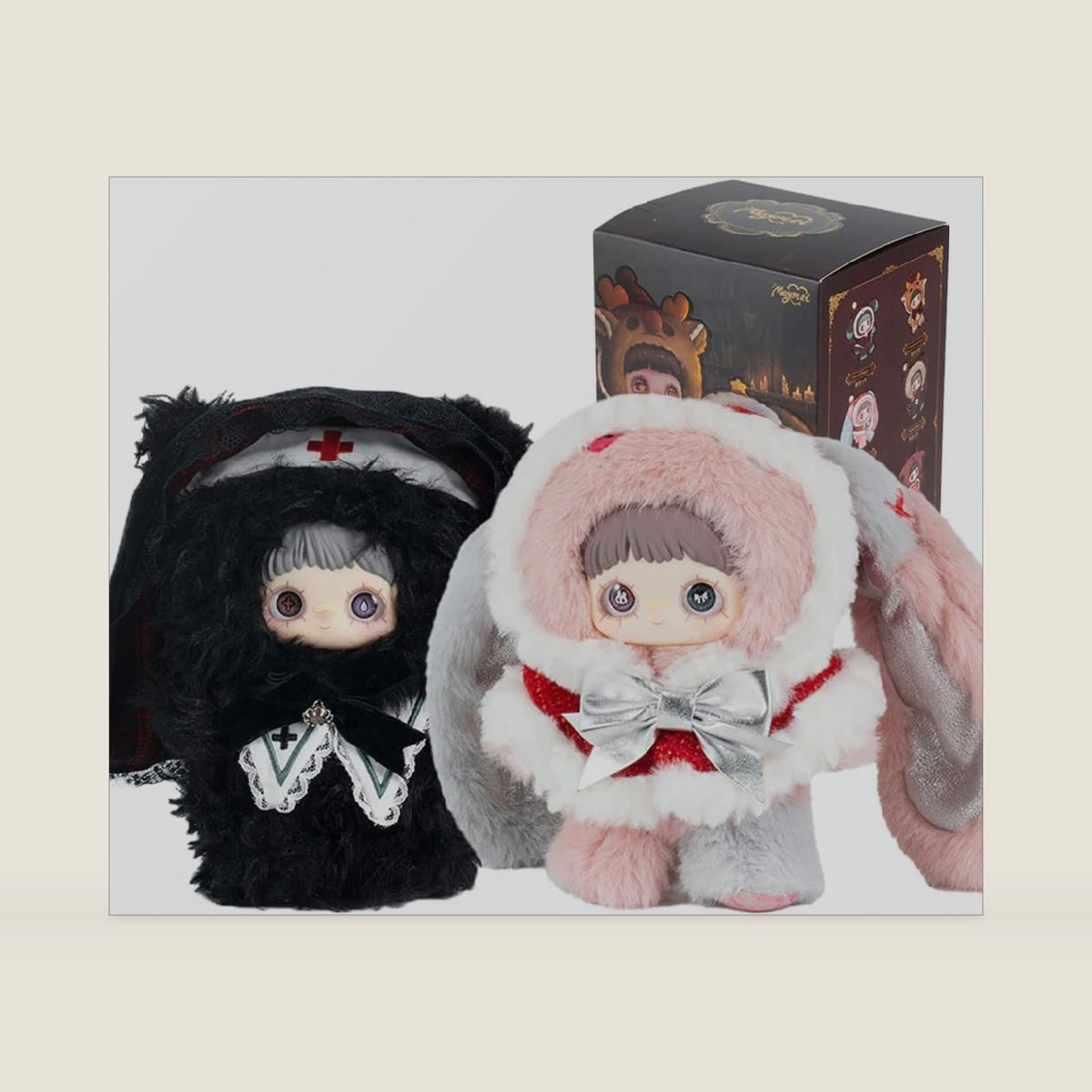 Maymei Winter Weirdness Series Vinyl Plush Blind Box 1PC(1 of 7 Possible Styles) Cute Figures Collectible Toys Birthday Gifts (1Pcs Blind Box)